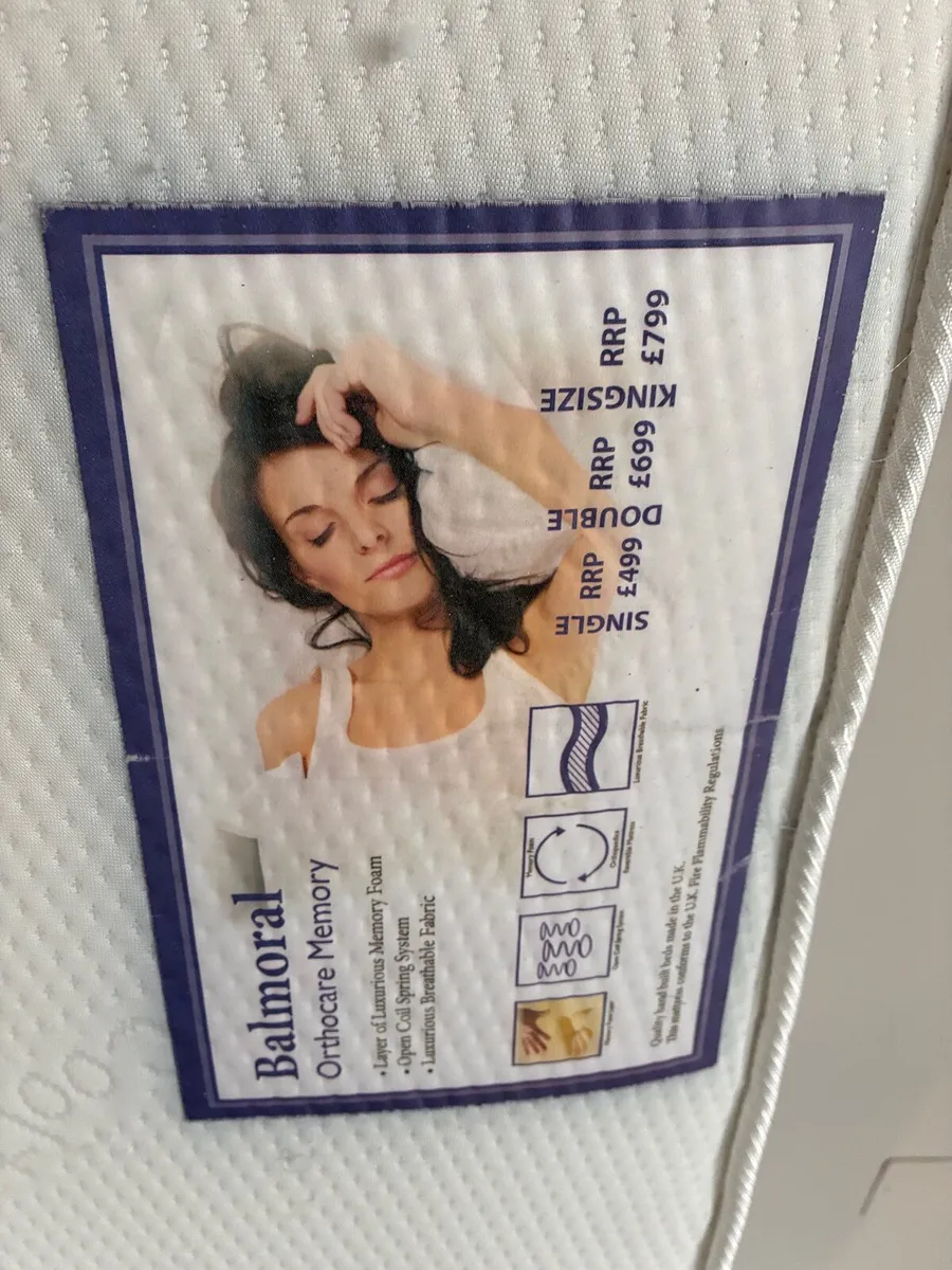 King bed + mattress for sale ( collection) - Image 3