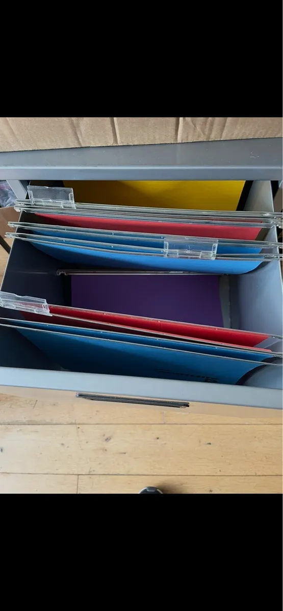 Grey Filing Cabinet - Image 2