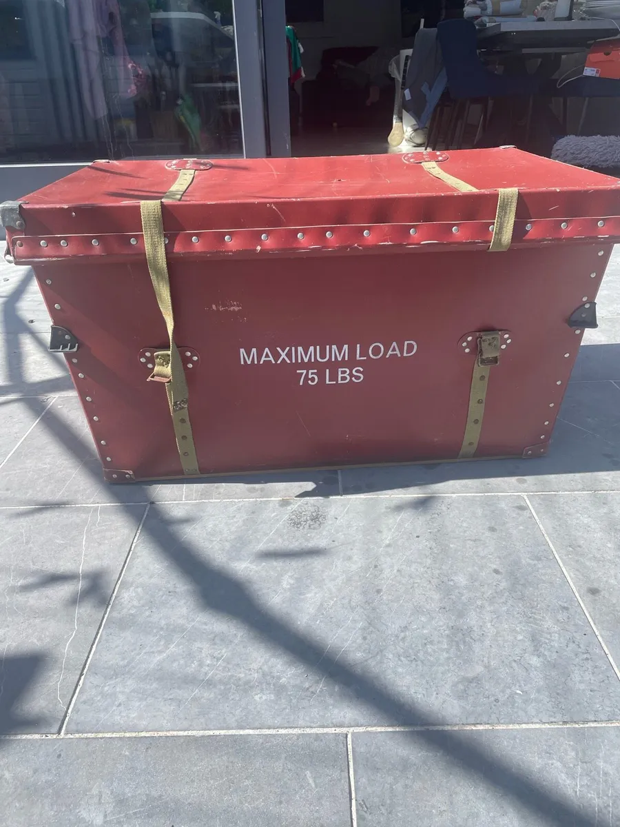 Vintage travel / storage trunk from Boston - Image 1