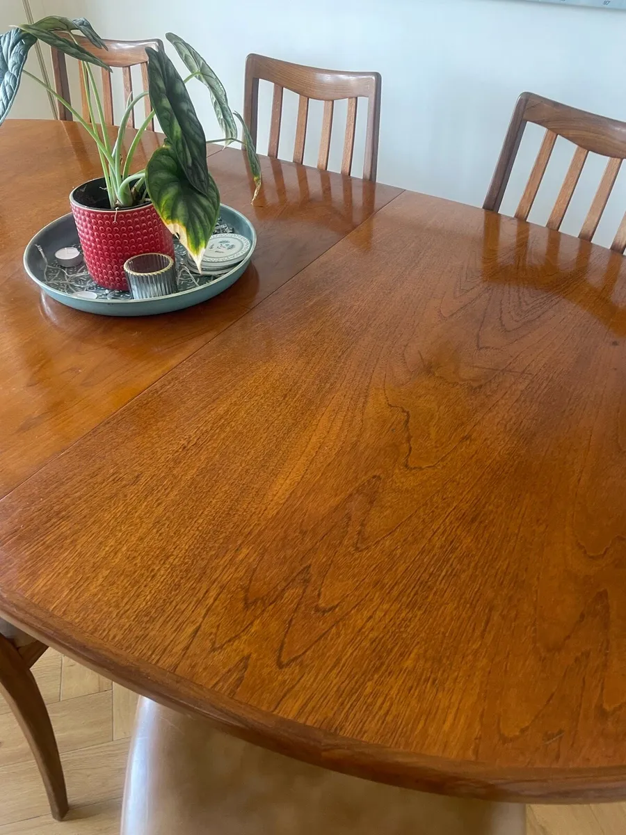 Gplan mid century dining table and chairs - Image 2
