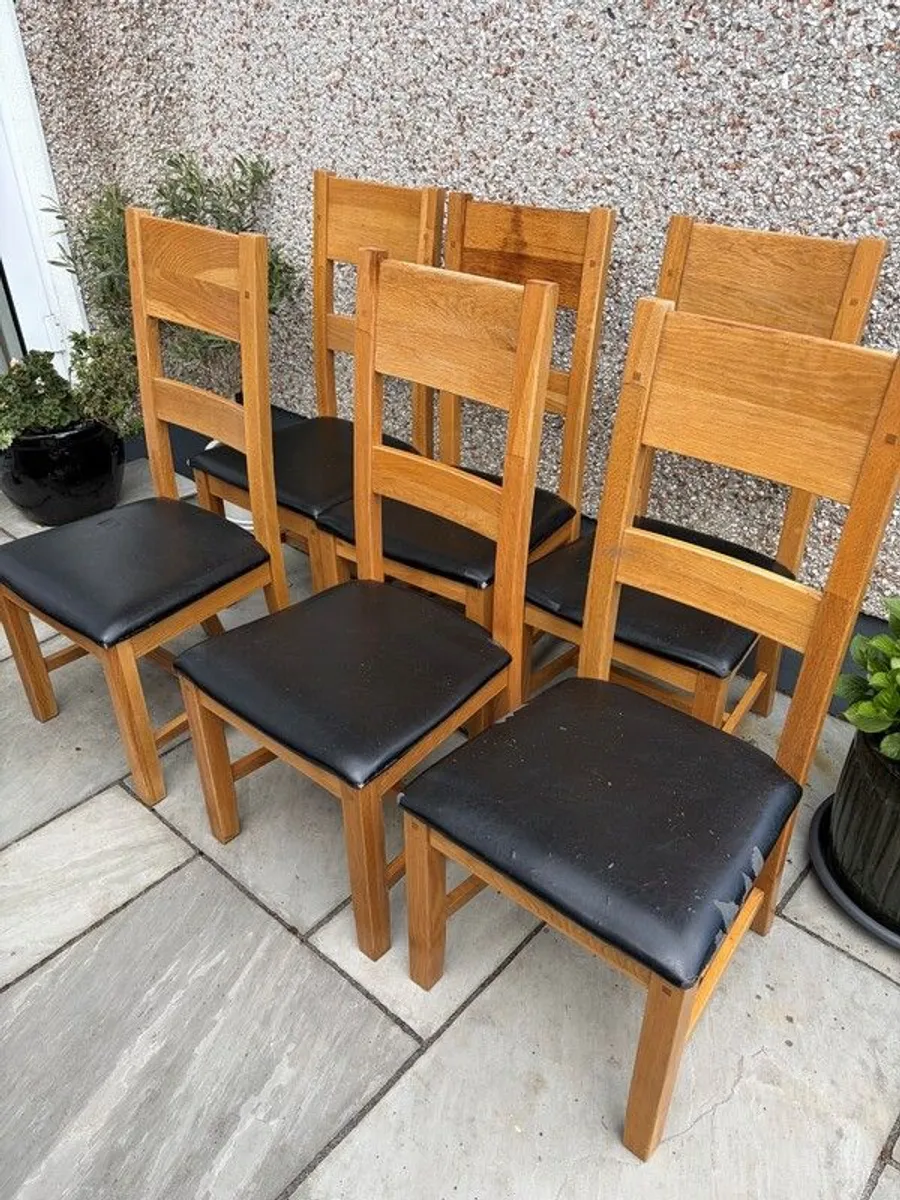 6 x used kitchen/dining chairs for sale - Image 1
