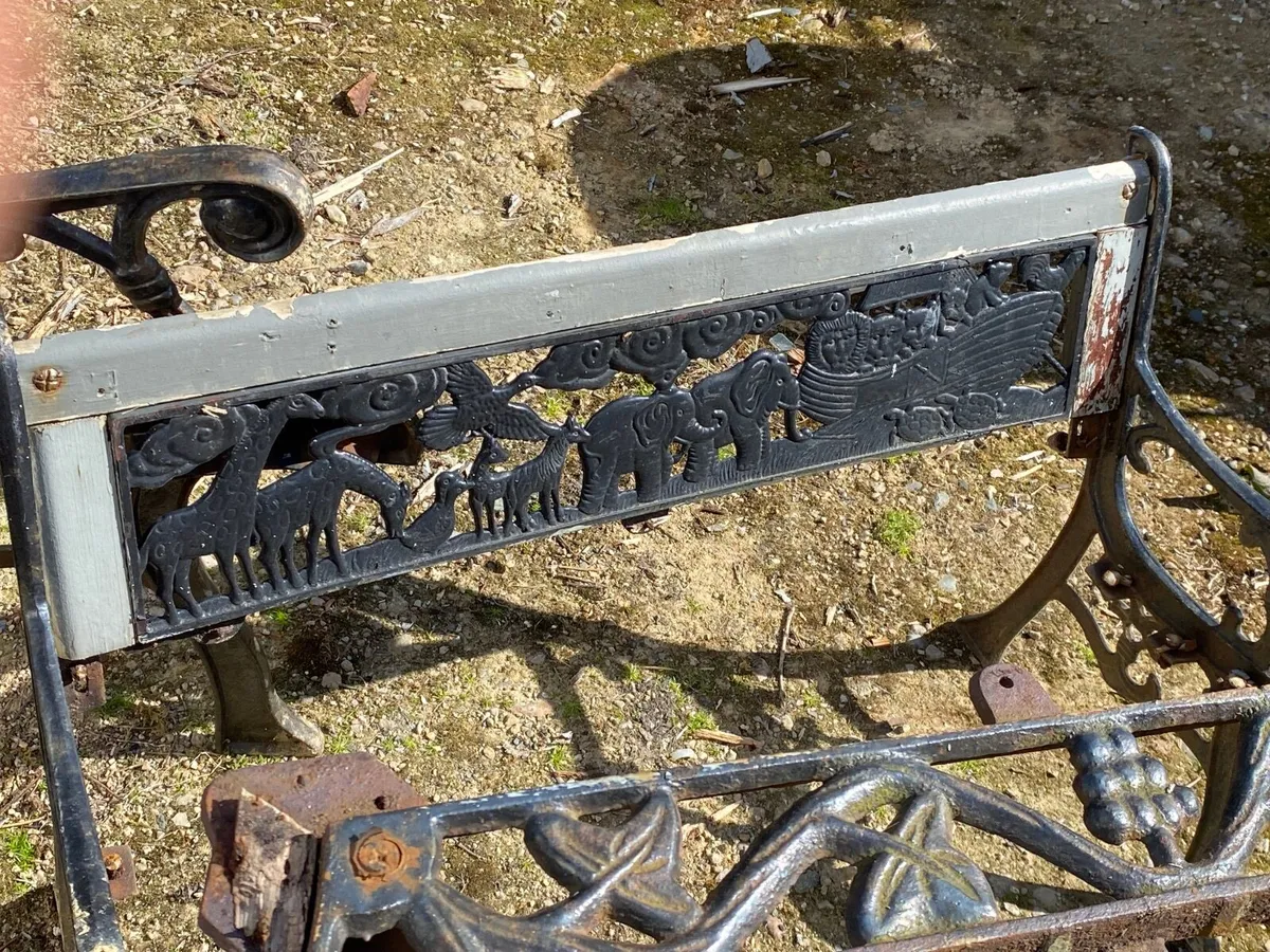 Cast iron furniture frames for a garden set. - Image 1