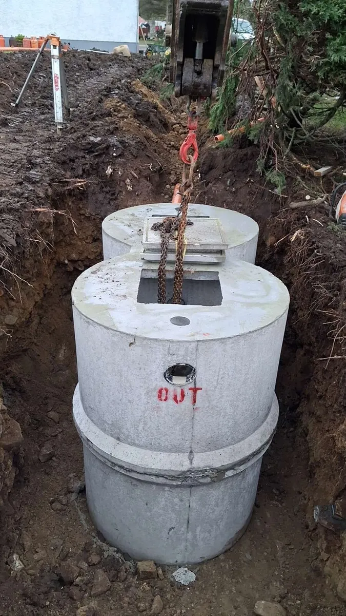 Groundworks septic tanks percolation area concreti - Image 2