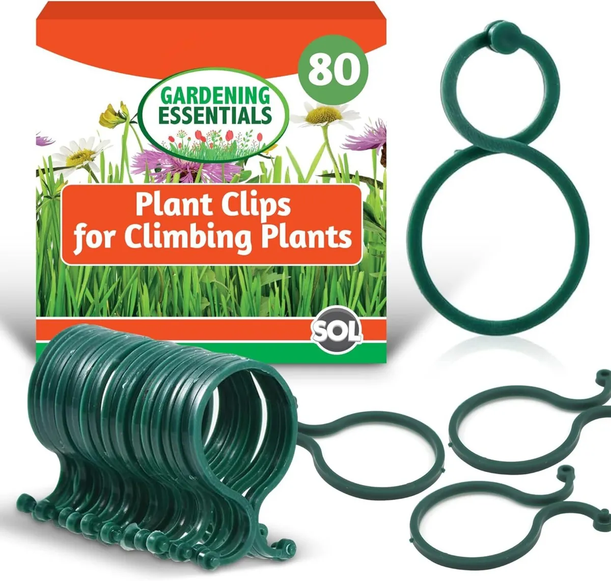80 Climbing Plant Clips - Image 1