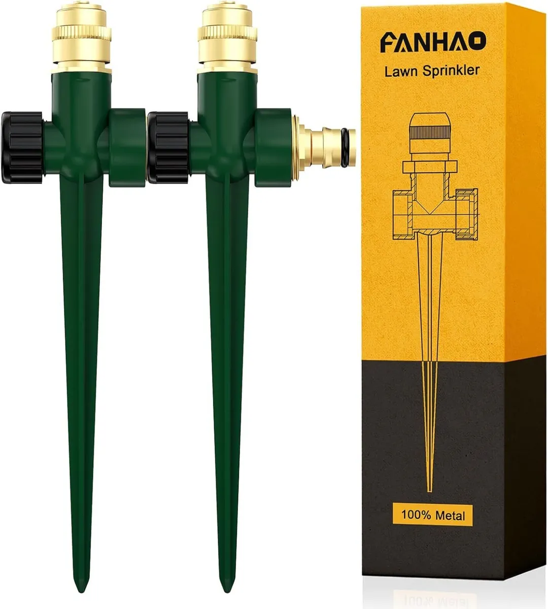 Two Metal Garden Sprinklers - Image 1