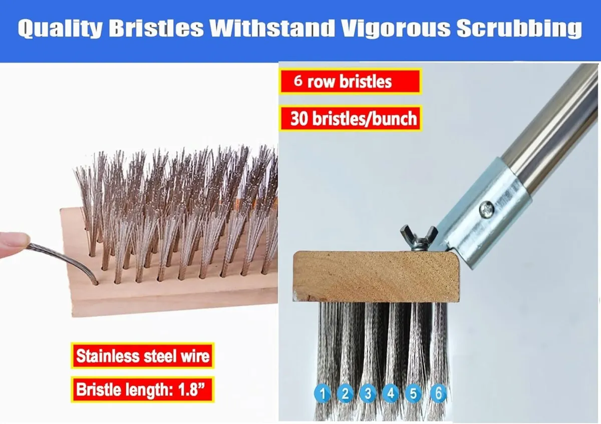 Telescopic Wire Patio Brush - Image 2