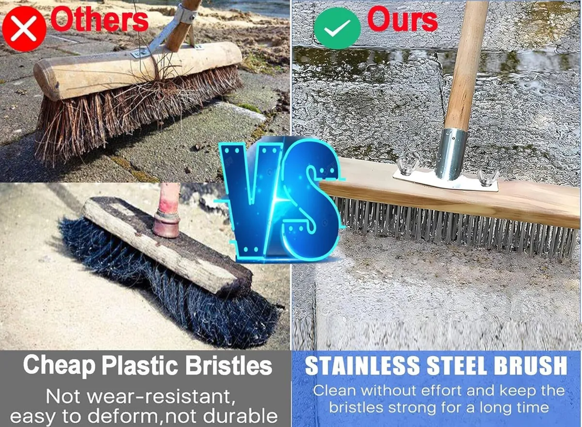 Telescopic Wire Patio Brush - Image 3