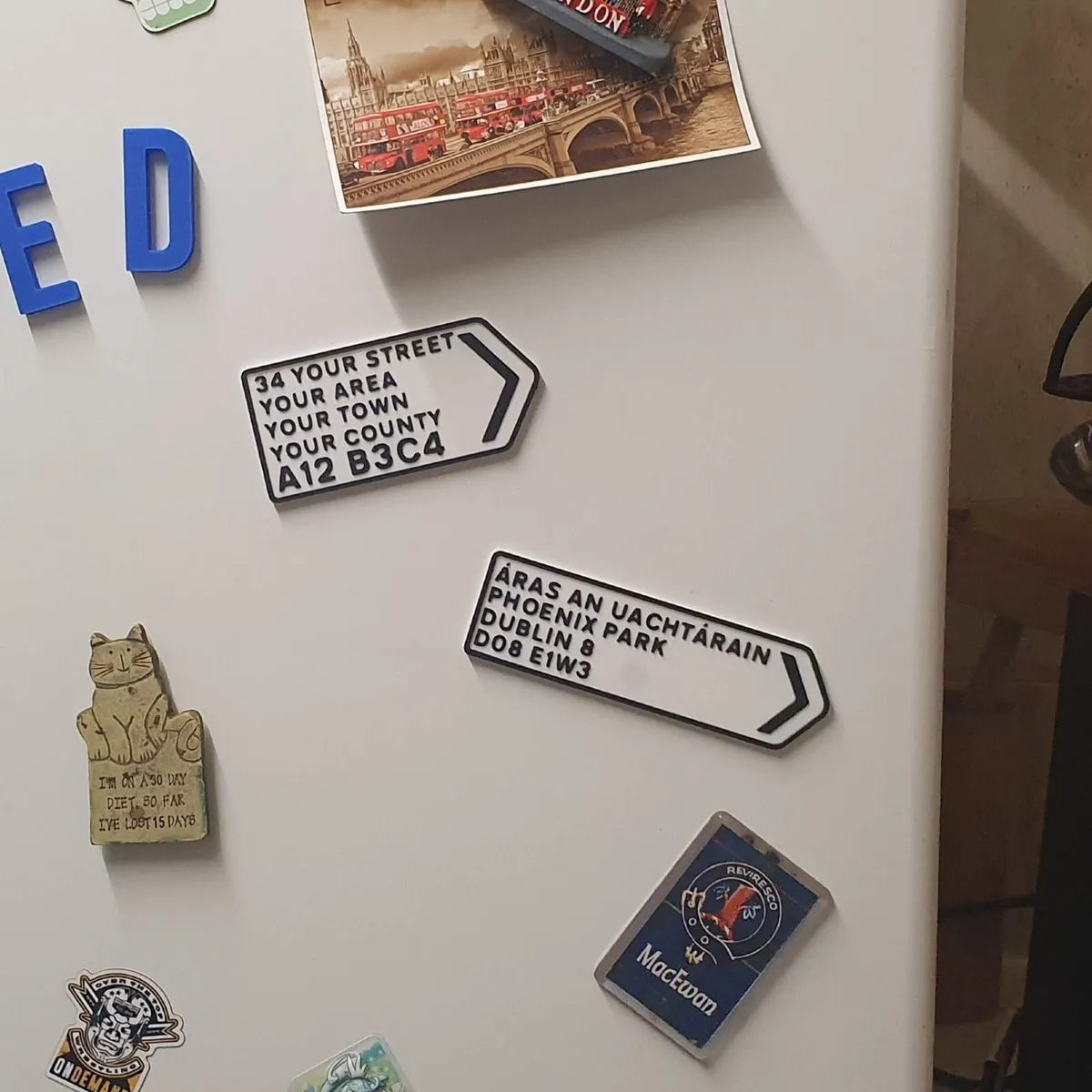 Custom Eircode Magnet - Image 2