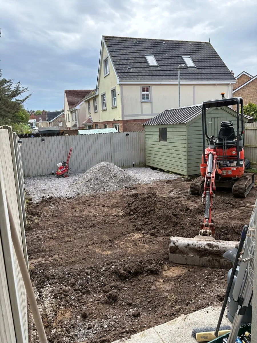 Mini Digger for hire with driver - Image 2