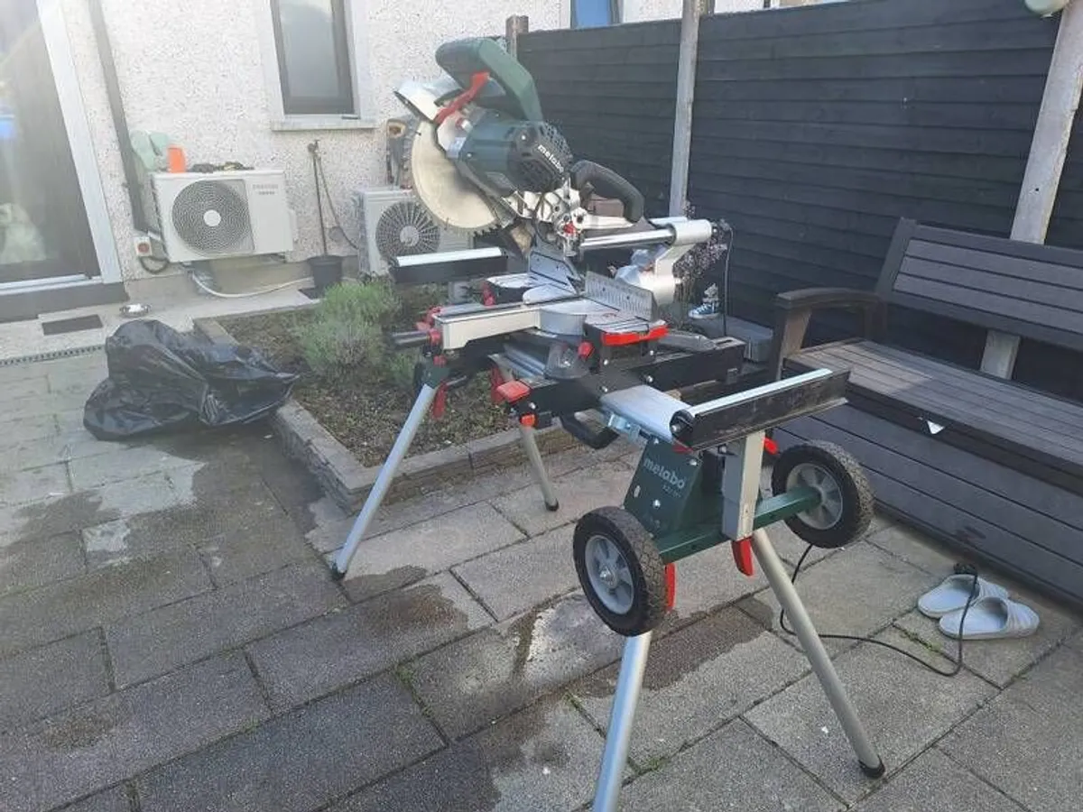 Metabo mitre saw + stand - Image 2