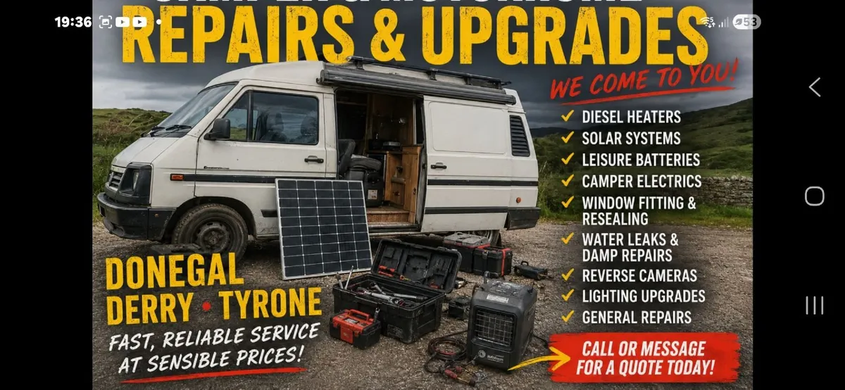 Affordable camper motorhome repairs and servicing - Image 1
