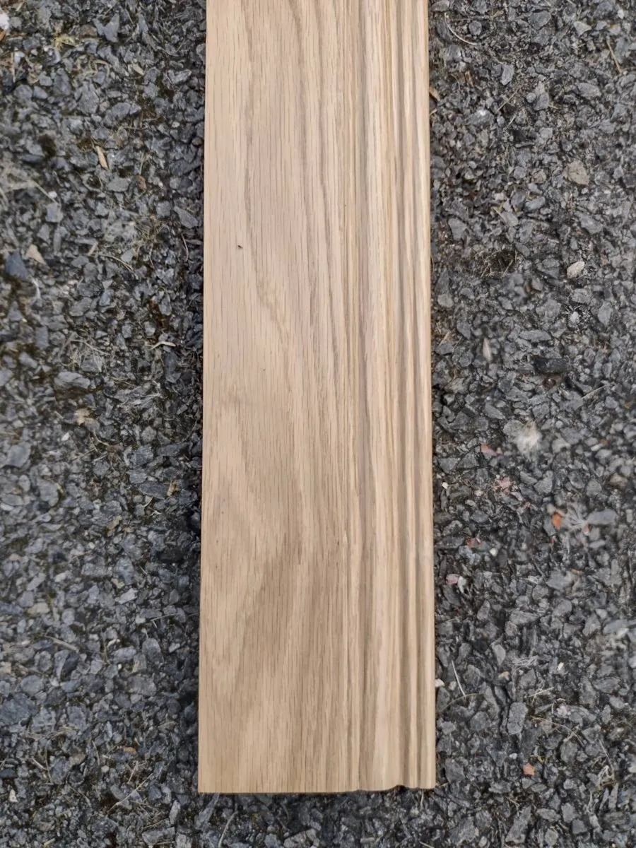 Pre finished oak 5 inch skirting board - Image 2
