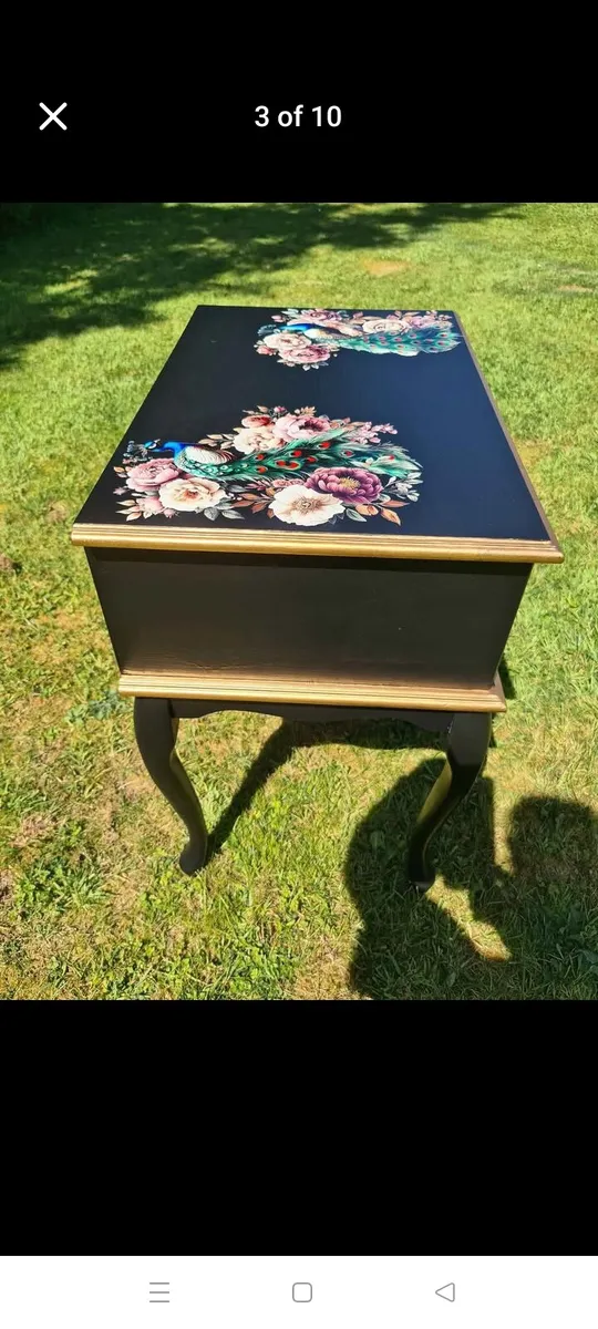 Side ebonised  table - Image 1