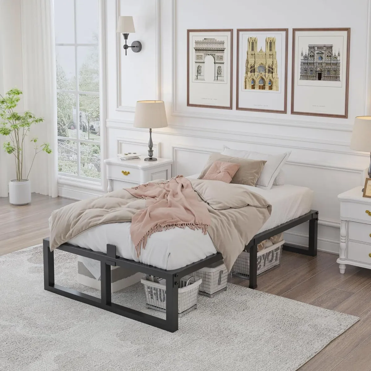 3ft Single Bed Frame 90x190 cm - 36cm Height - Image 2
