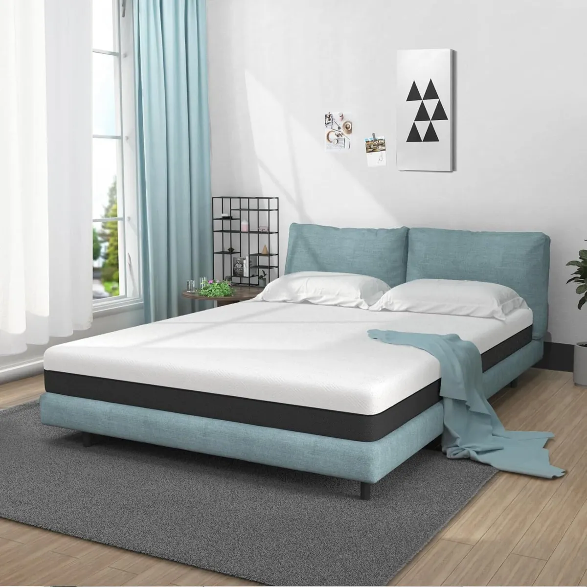 Double Memory Foam Mattress 6 Inch with Soft - Image 2