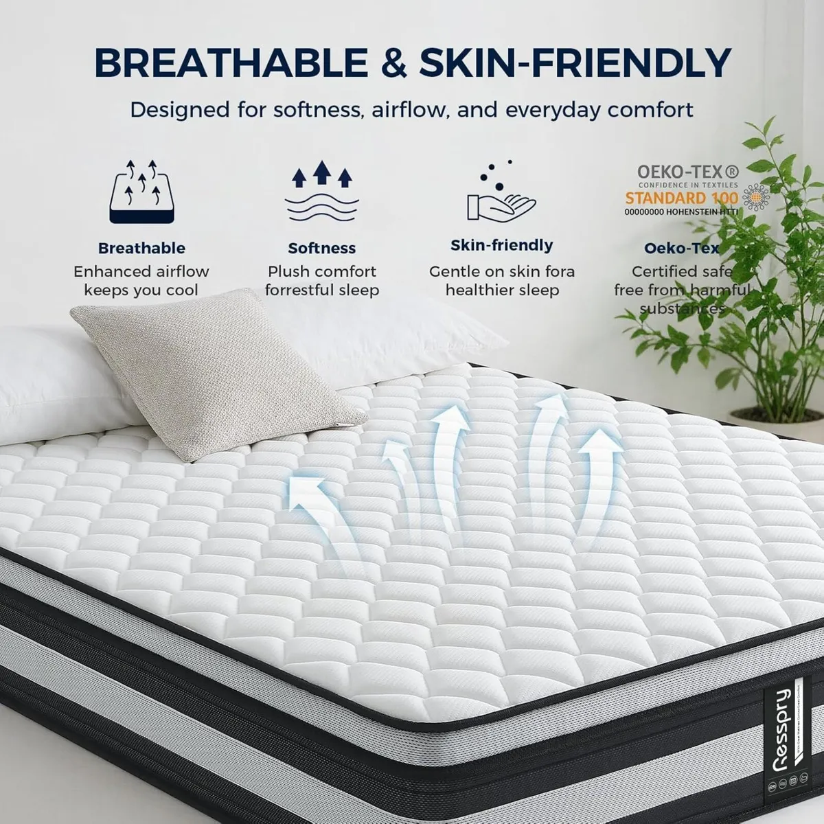 Single Mattress 27 CM Hybrid With Breathable - Image 4