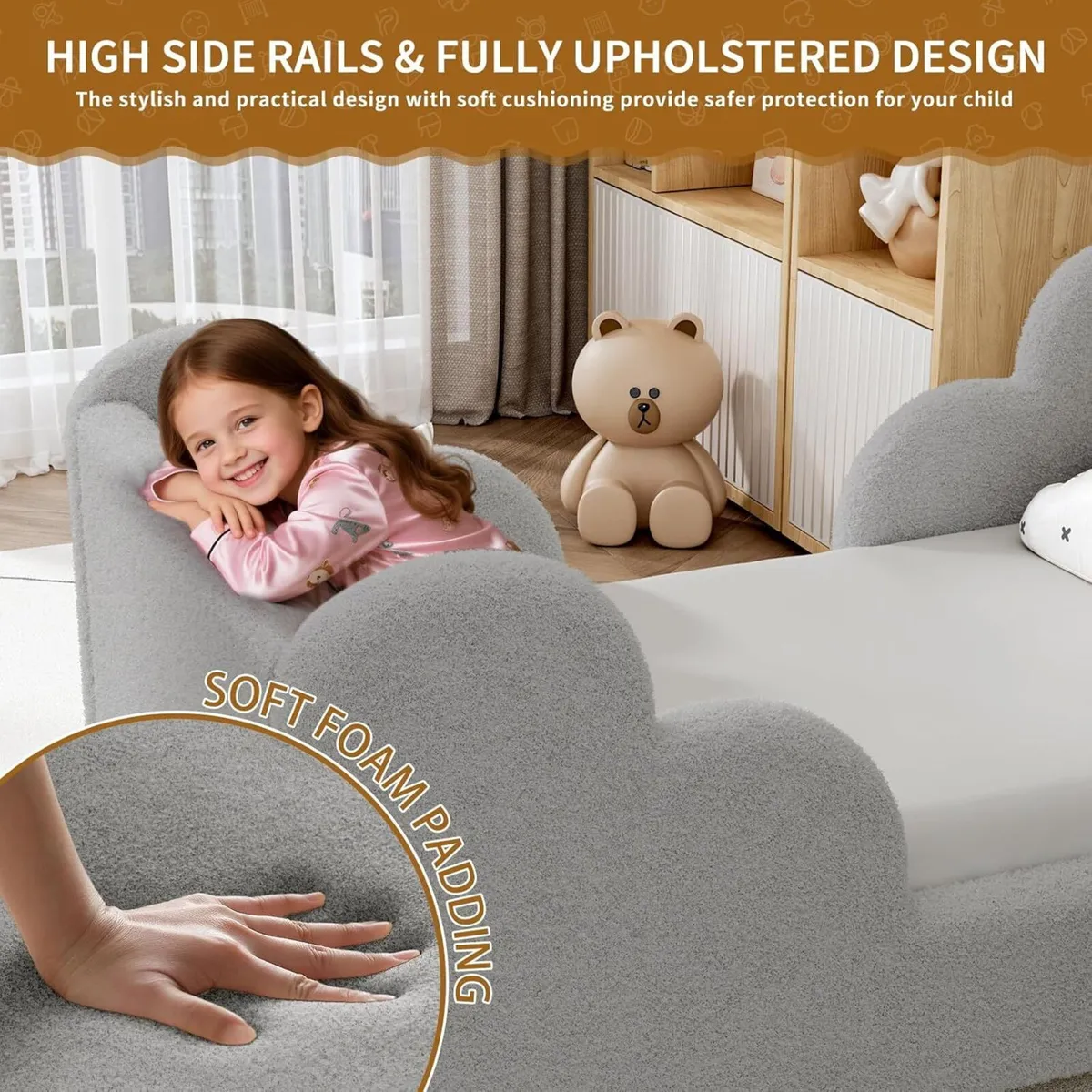 Toddler Bed Soft As A Cloud Floor Frame Cot Beds - Image 4