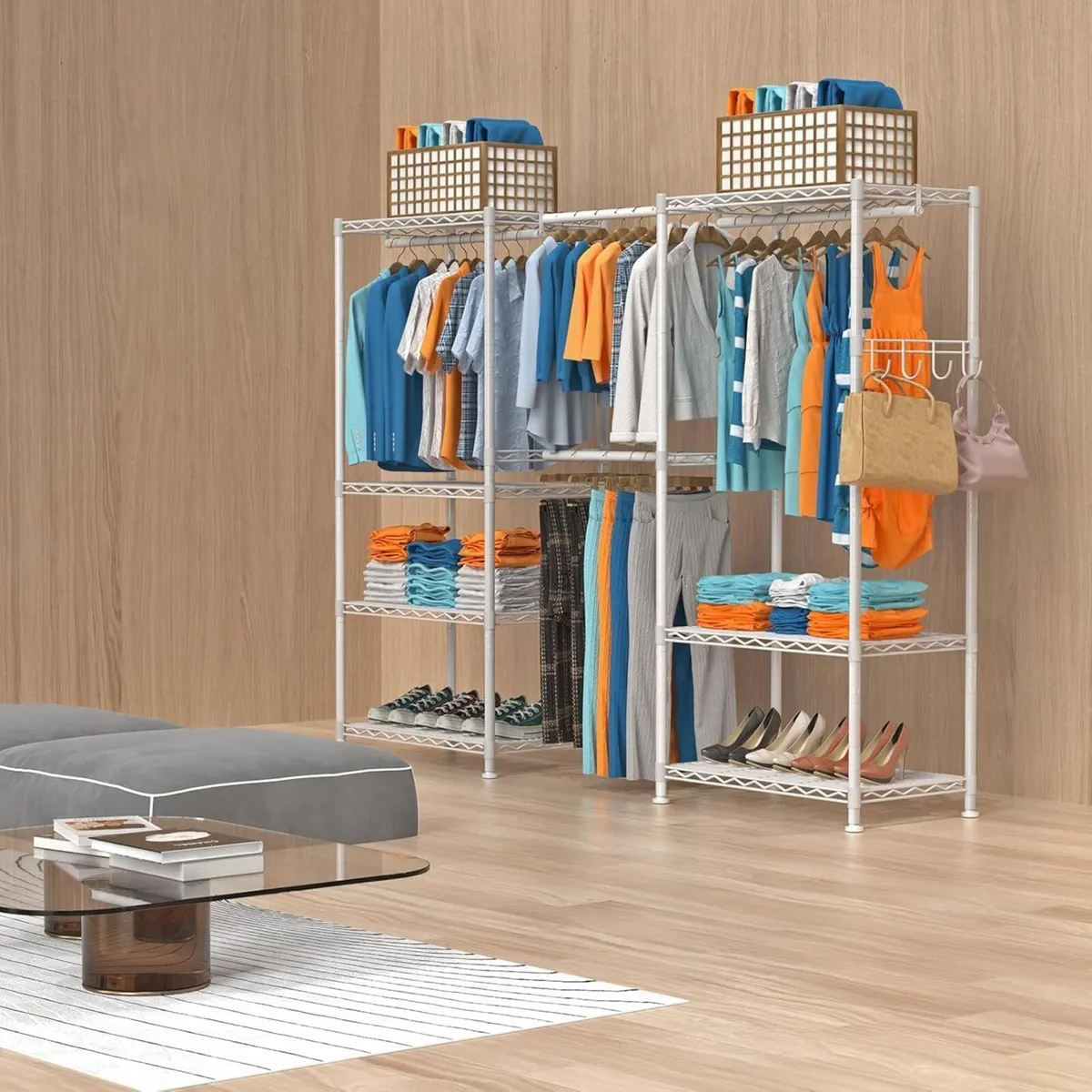 Clothes Rack for Hanging Adjustable Heavy Duty - Image 2
