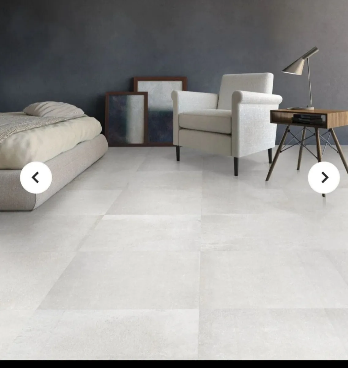 Quick Sale porcelain tiles plus adhesive and grout - Image 1