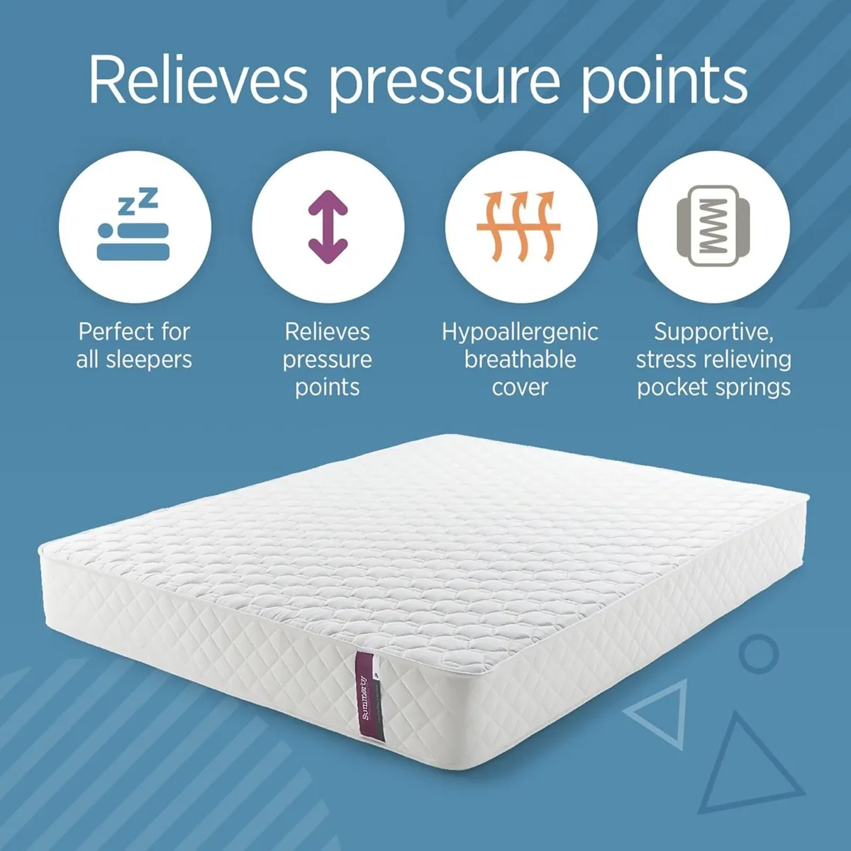 Sleep No 3. Small Double Mattress Medium Firm - Image 4