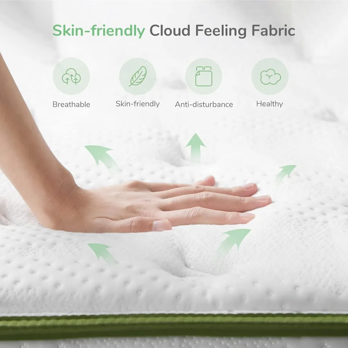 Gel Memory Foam Pocket Sprung Mattress 7 Inch - Image 4