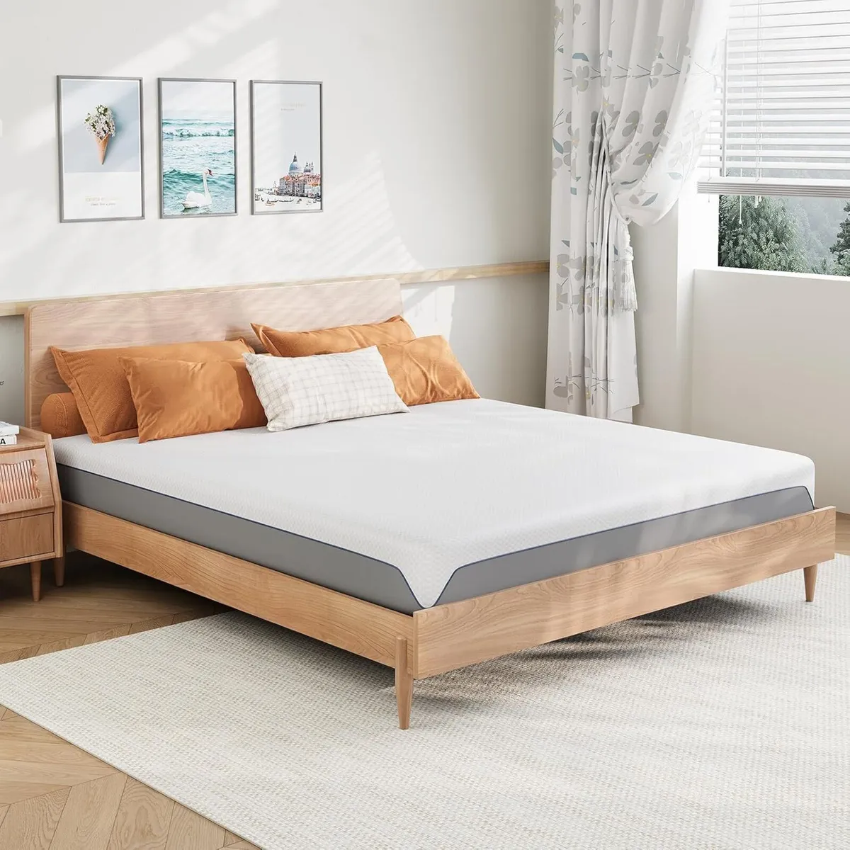 Memory Foam Mattress Double 8 Inch 4FT6 Bed - Image 2