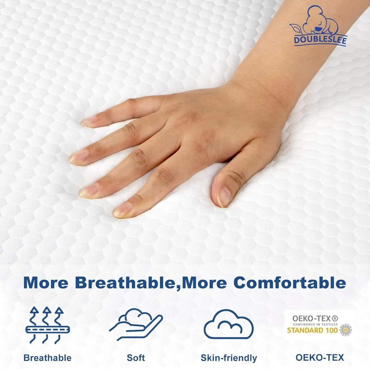 Memory Foam Mattress Double 8 Inch 4FT6 Bed - Image 3