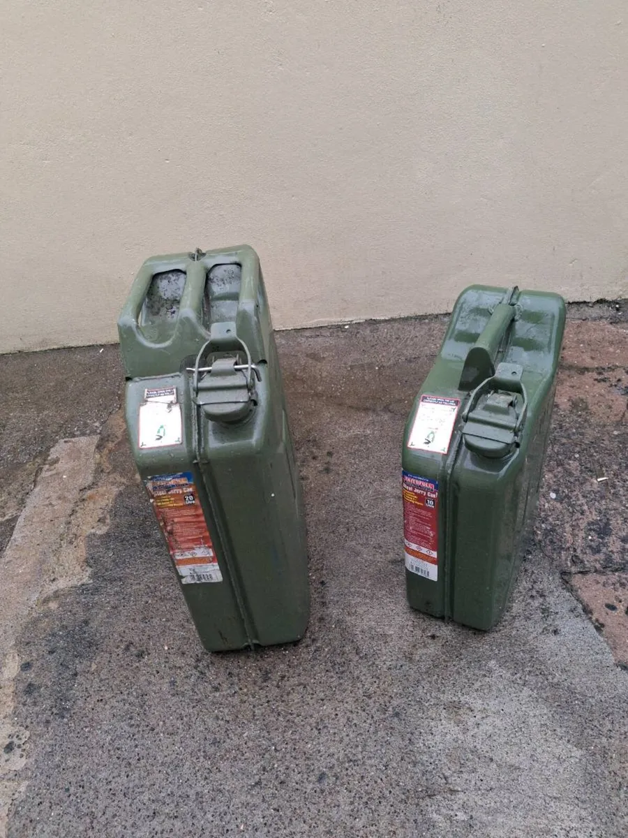 2. Strong metal Jerry cans - Image 2
