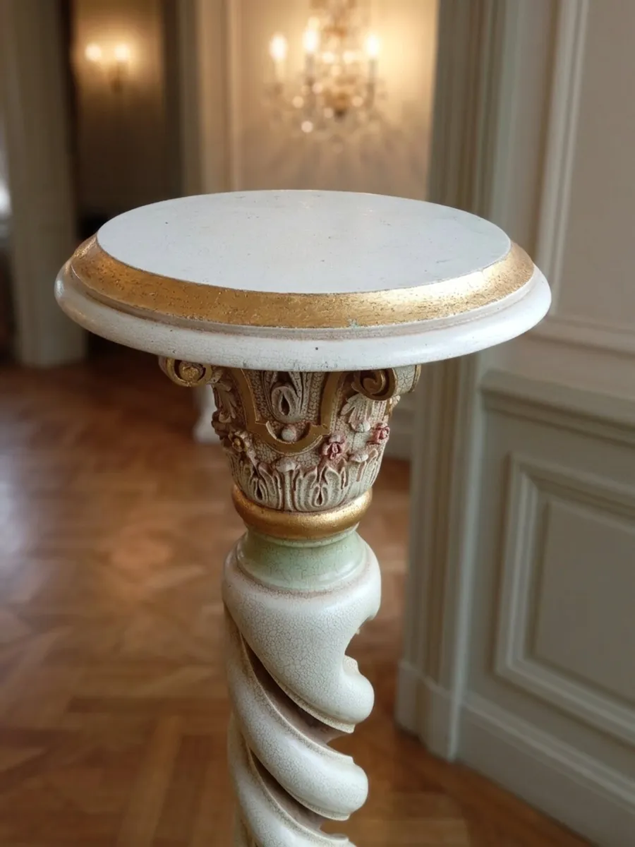 Tall vintage French Torchere - Image 4