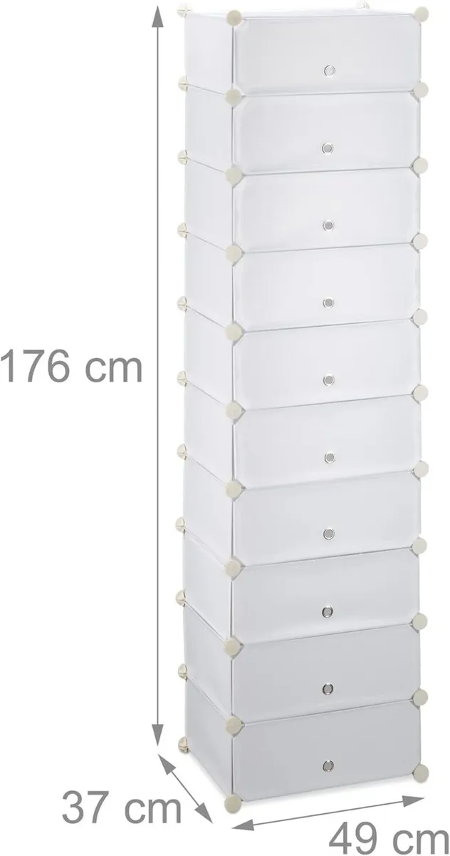 10 Tier Shoe Rack Large Cabinet Stacking Organizer - Image 3