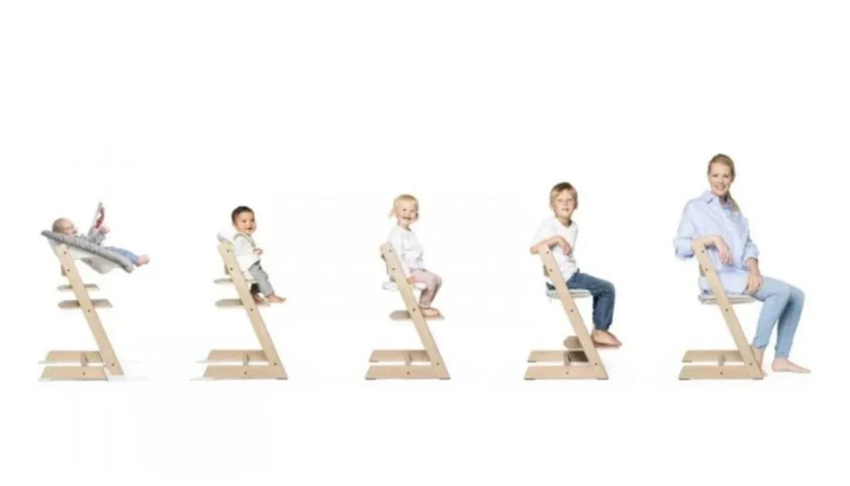 Stokke Tripp Trap Highchair, Newborn Set and Tray - Image 1