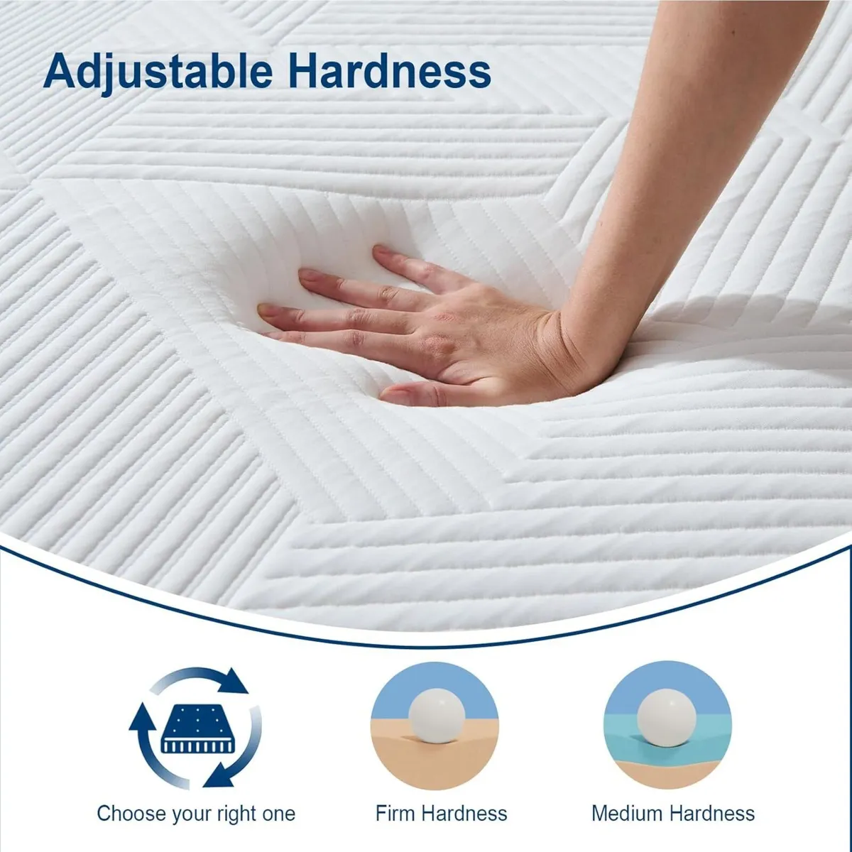 Small Double Mattress 22CM Memory Foam Breathable - Image 2