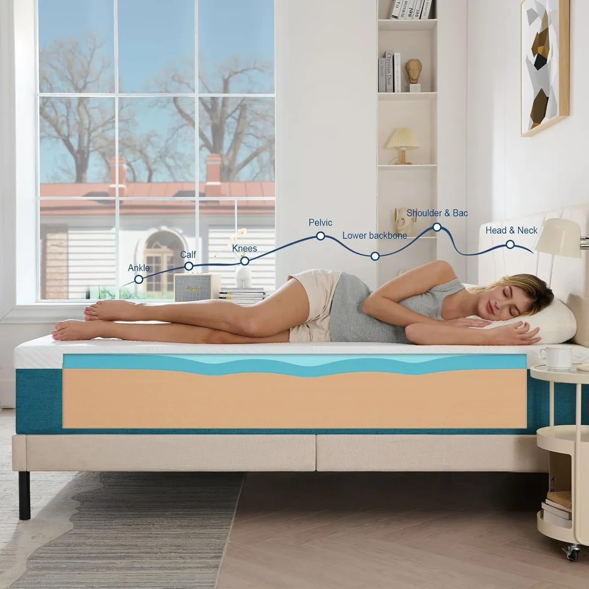 Small Double Mattress 22CM Memory Foam Breathable - Image 4
