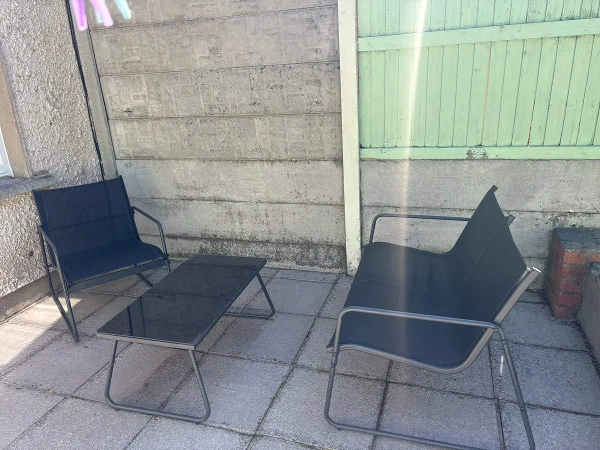 Black garden furniture set - open to offers - Image 2