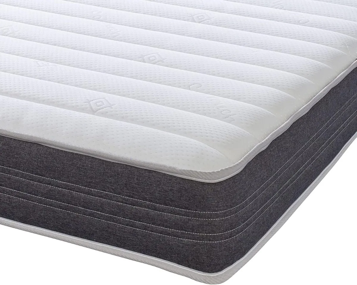 Grey Sirocco Hybrid Small Double Mattress (120 x - Image 1