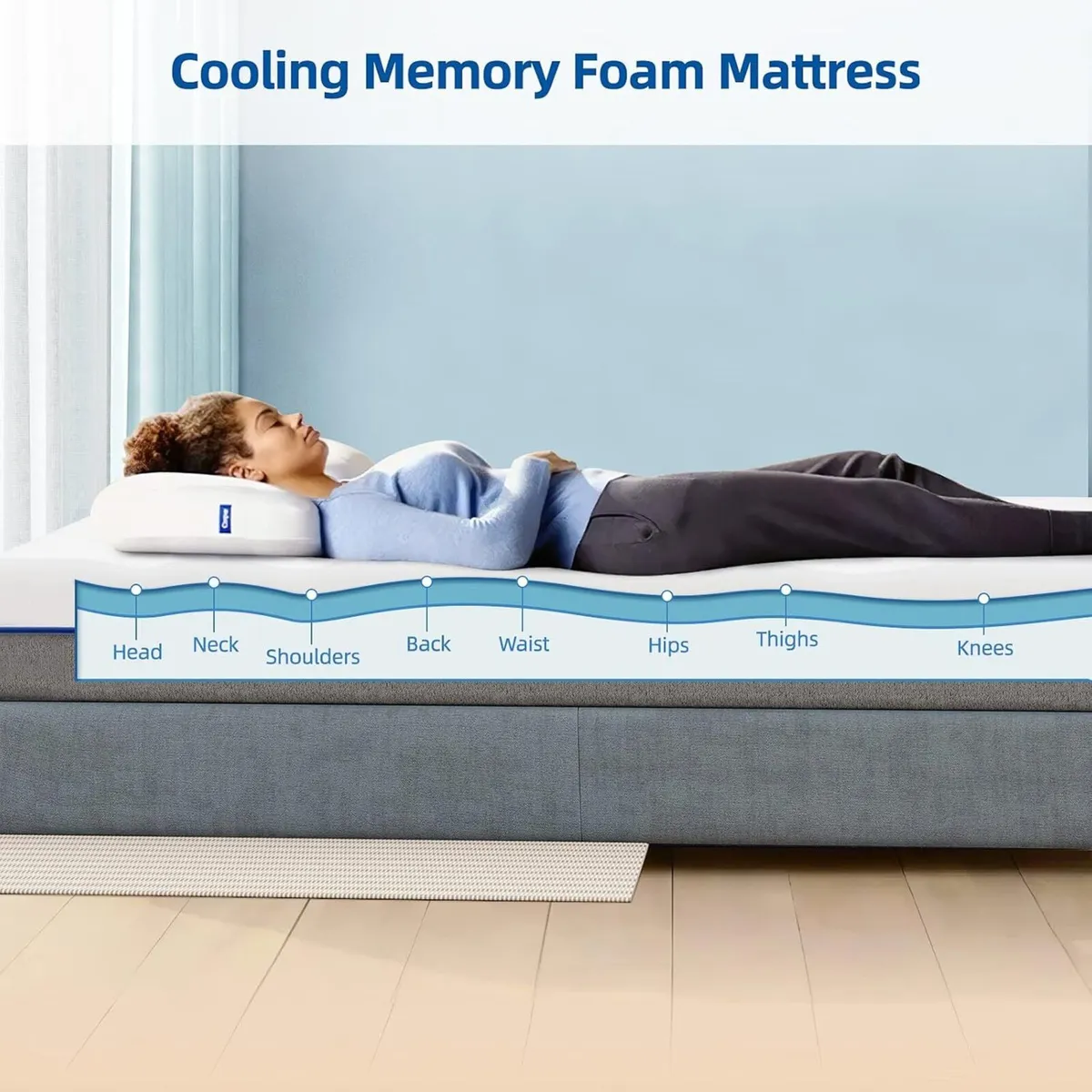 Double Memory Foam Mattress 8 Inch with Soft - Image 4