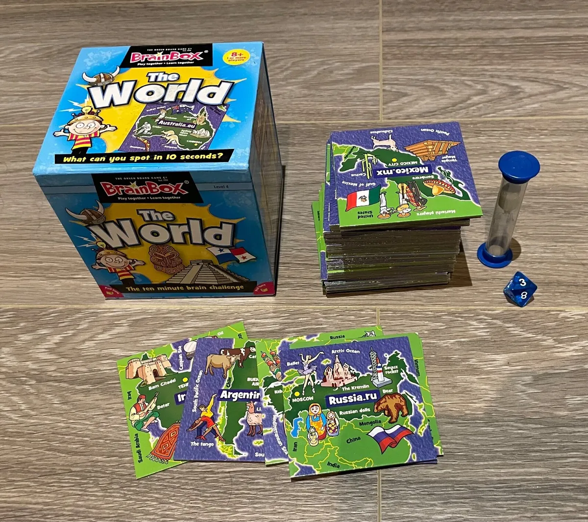 Green Board Game Company BrainBox The World card g