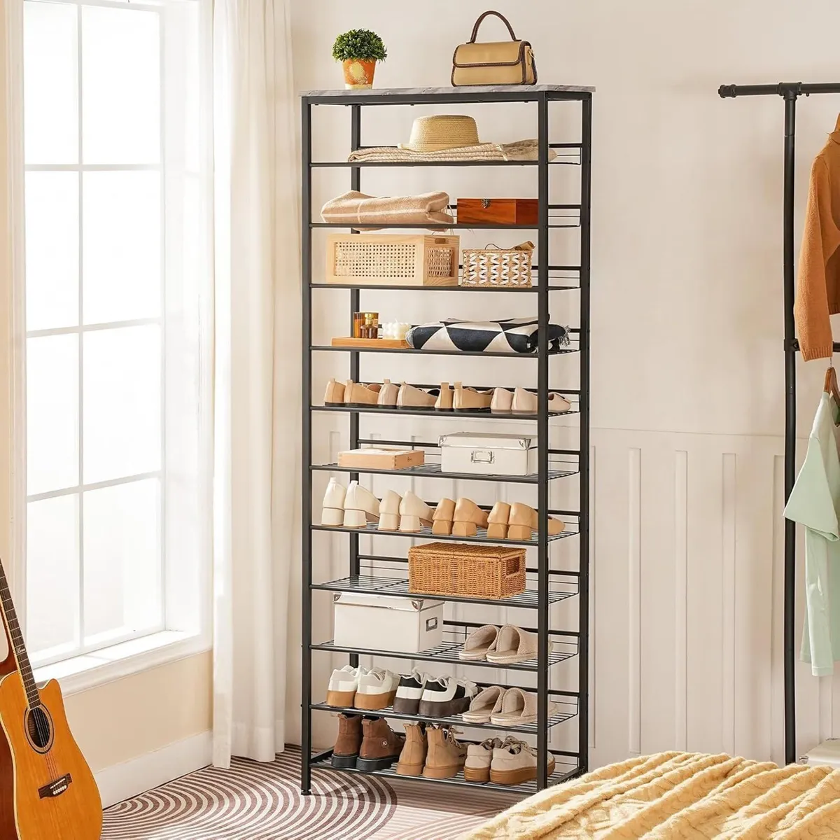 Tall Shoe Rack Large Capacity Storage Organizer - Image 2