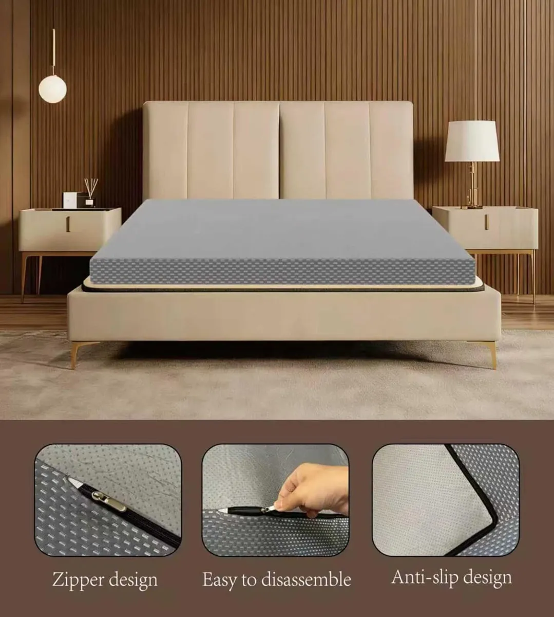 Mattress Full Memory Foam King Size Medium Firm - Image 3