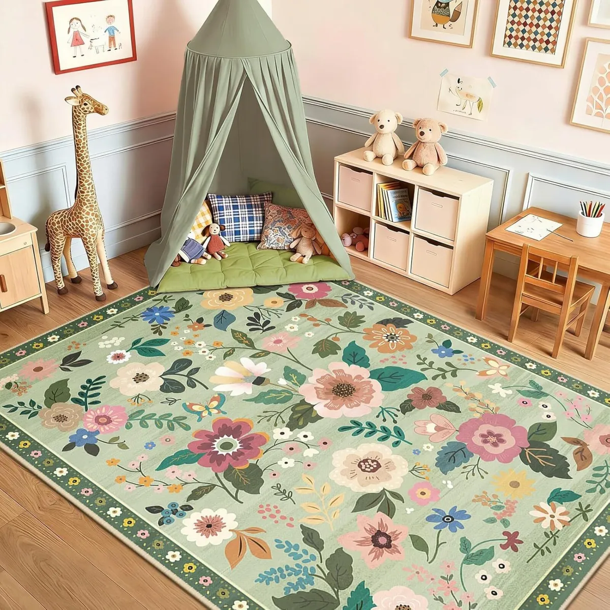 Machine Washable Rugs Living Room 150x210cm - Image 1