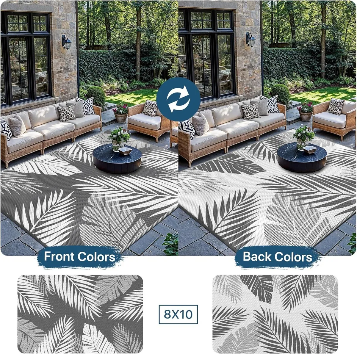 Outdoor Rug 240x300 cm – Extra Large Waterproof - Image 4