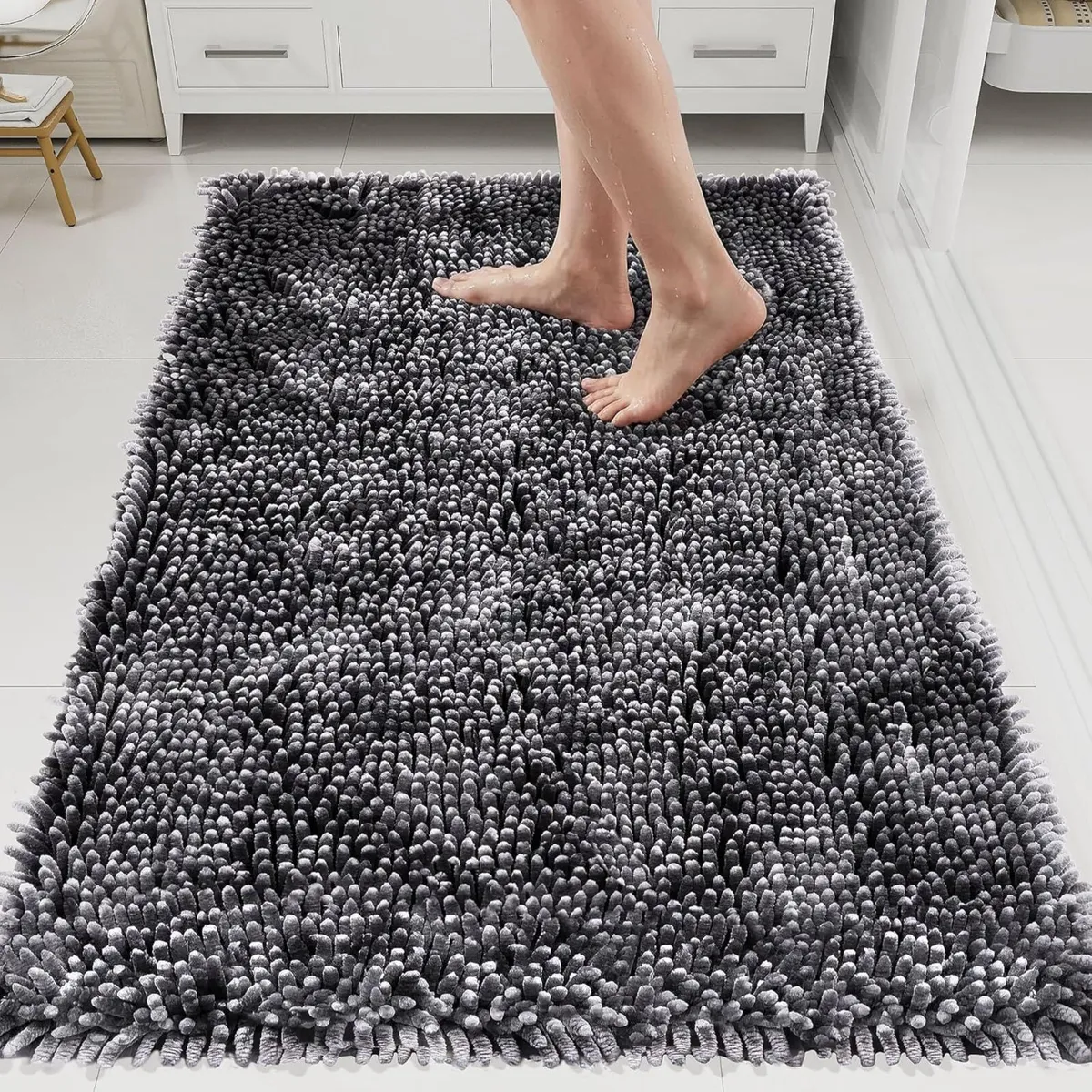 Chenille Bathroom Rugs 90x300cm Luxury Bath Rug - Image 1
