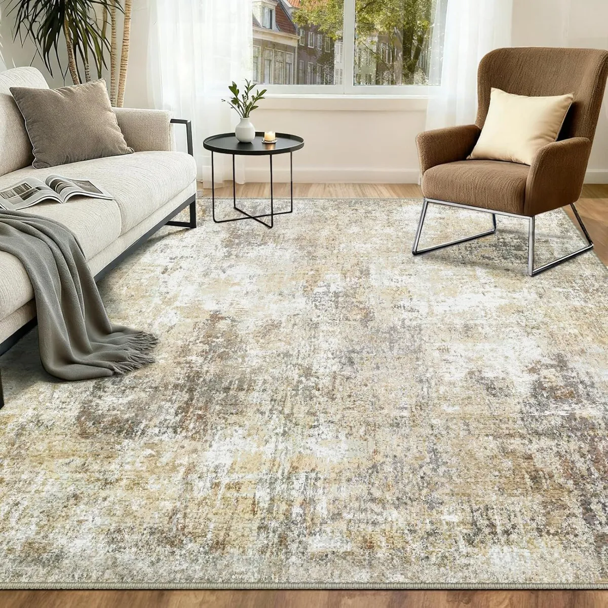 Washable Rugs Living Room 150x210 cm Modern - Image 1