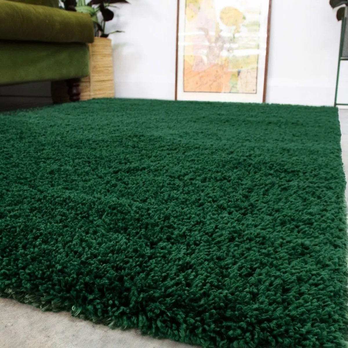 Luxury High Pile Fluffy Super Soft Shaggy Forest - Image 1