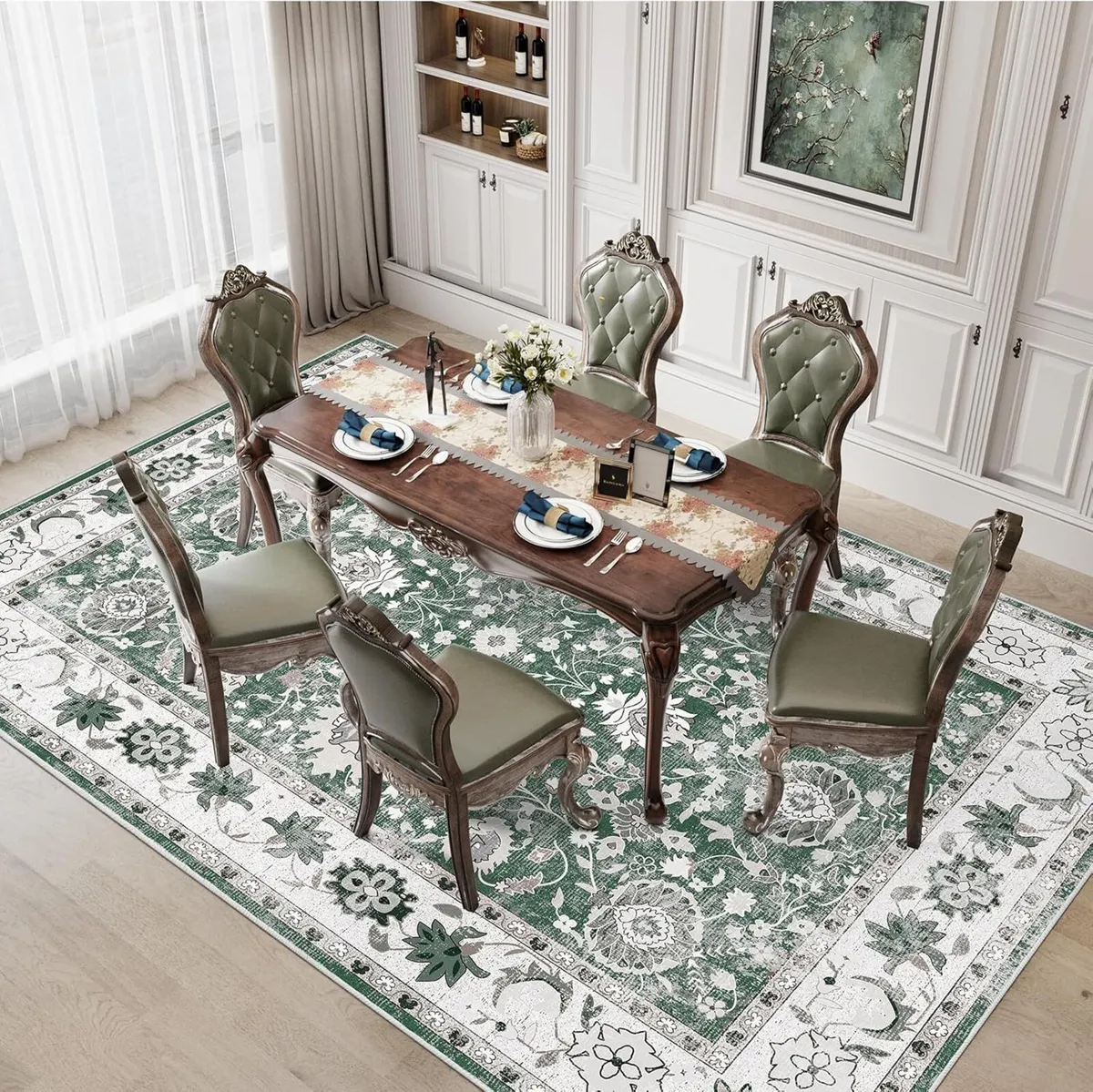 Green Rugs Living Room - 200x300 cm Machine - Image 4