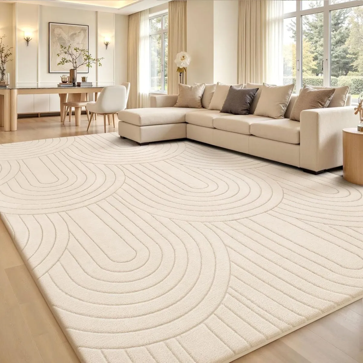 Rugs Living Room 240x300cm 3D Semicircular - Image 1