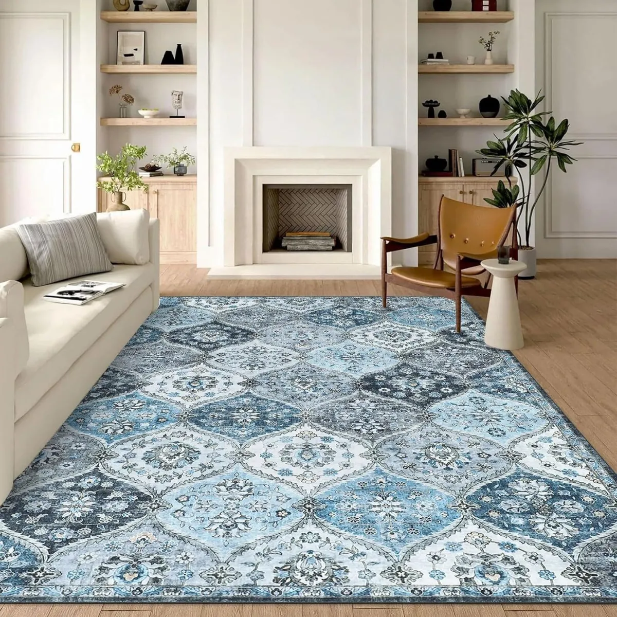 Vintage Floral Rug Living Room 200x290 cm - Image 1