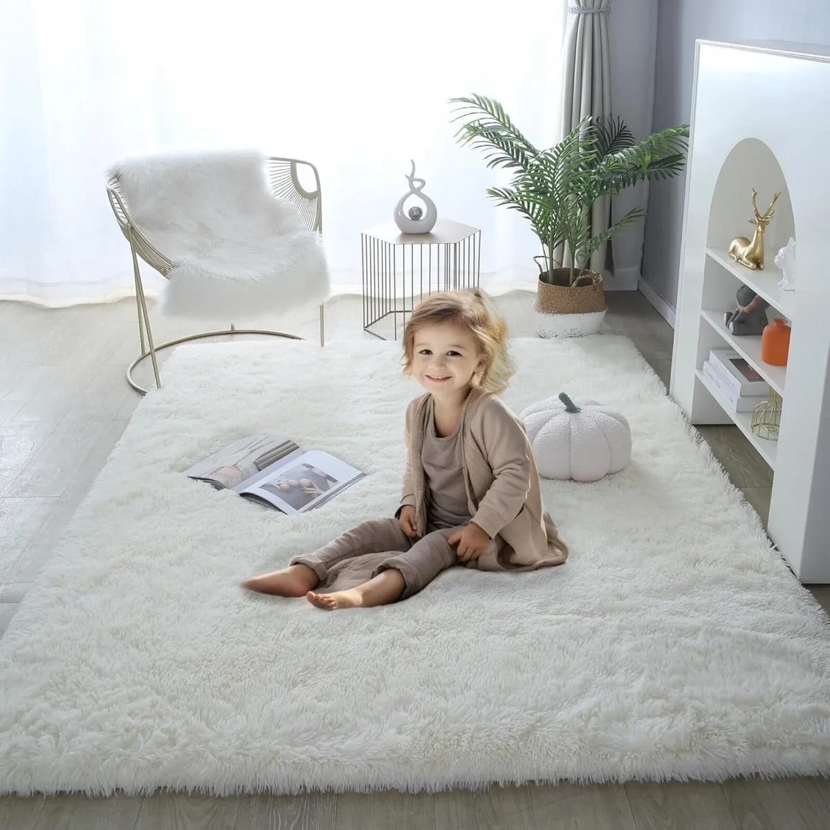 Extra Large Fluffy Shaggy Carpet 8x10 Feet - Image 1
