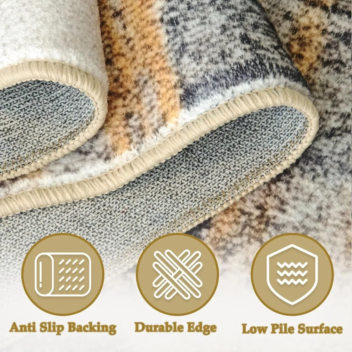 Beige Extra Large Area Rugs for living Room 200 x - Image 4