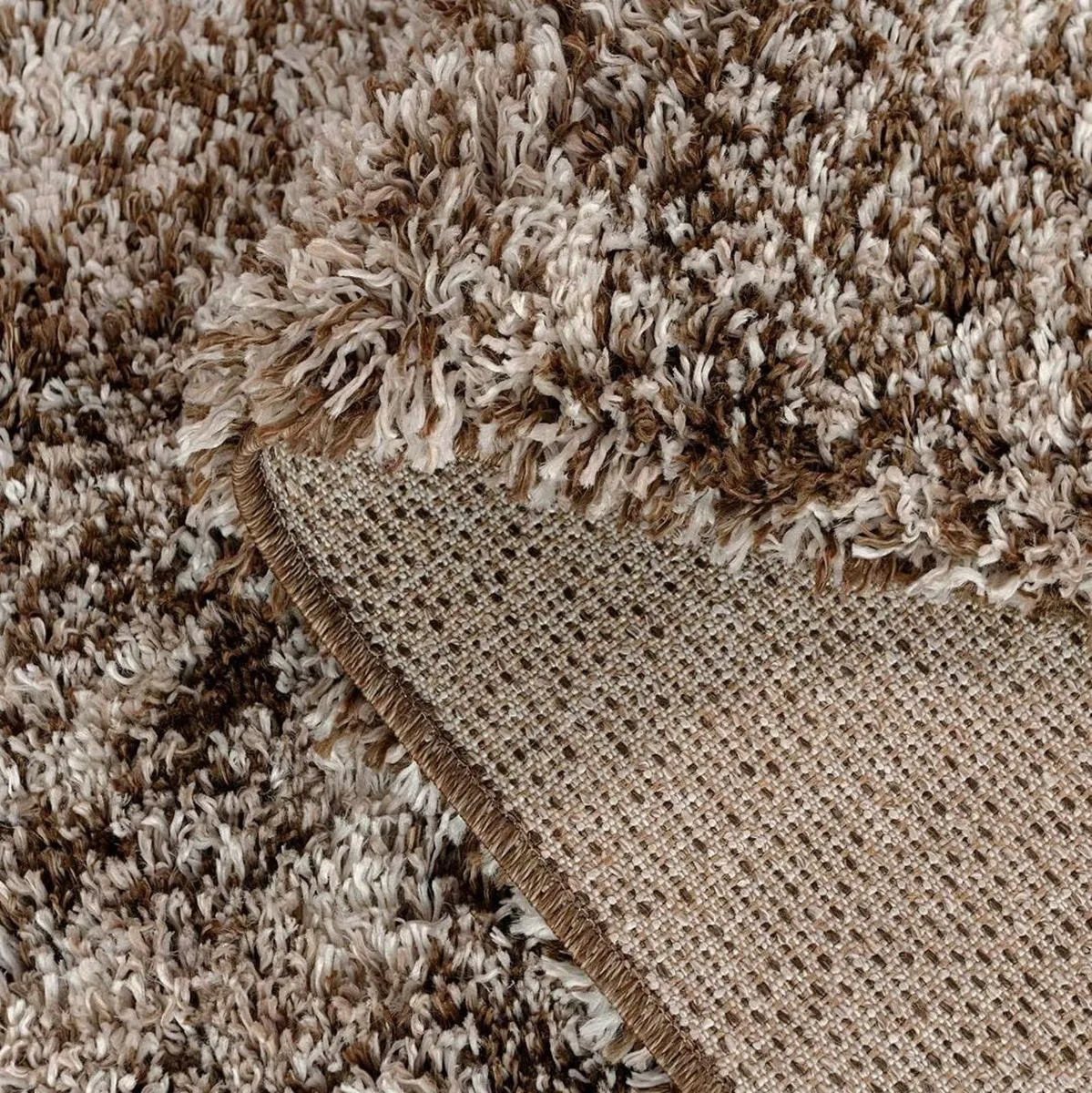 Affordable Large Durable Brown Beige Fuffly - Image 3